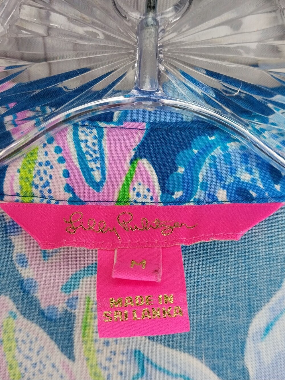 Lilly Pultizer Lillith Floral Popover Resortwear Preppy Tunic In Macaw Blue - Picture 3 of 10